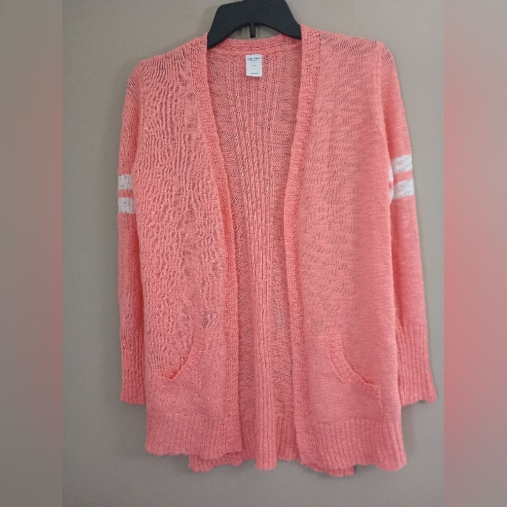 Arizona Jean Company Open Front Cardigan Crochet Size Large 14
